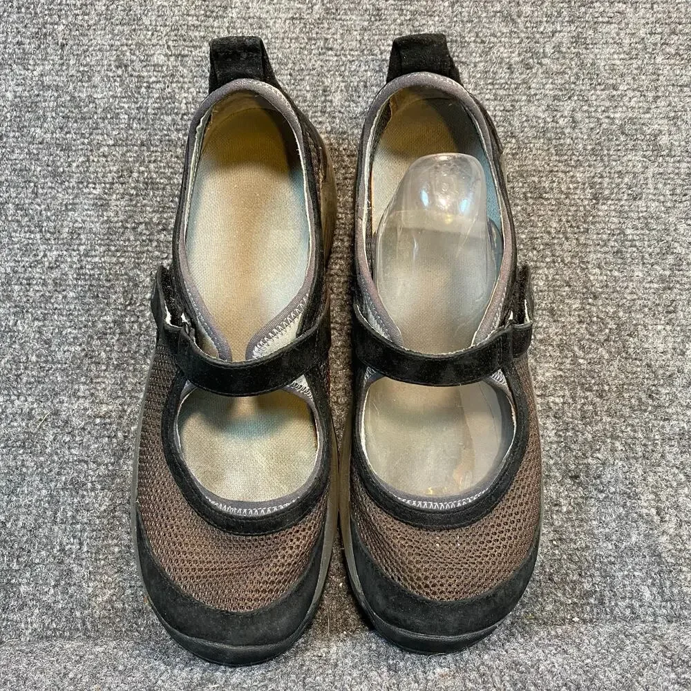 Merrell Womens Encore Strap Mary Jane Flat Sandals Size 9 Black Mesh Casual